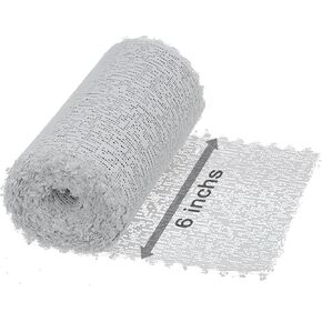 Ziiyan 3 Pack Plaster Cloth Rolls for Hobby Crafts ، كل لفة 6 "× 180" ضمادات شاش الجص للمنحوتات المعجون للورق ، وصب البطن ، وصنع القناع ، ومشاريع الجسم ومشاريع الفنون
