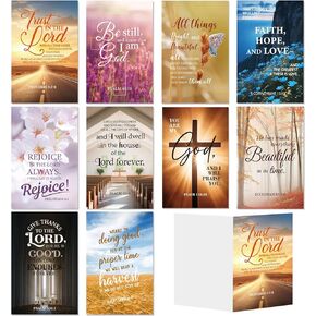 50 PCS Church Bulletins Paper Bapk Package من 10 أنماط 8.5 × 11 نشرة العبادة الكنسية.