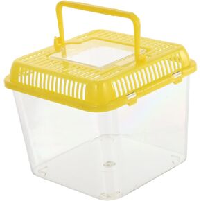 1pc Transparent Reptile Feeding Box for Tortoises and Aquatic Pets Climbing Pet Container Breeding Case for Reptiles for Monitoring and Feeding