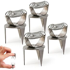 Wshxjzyay 4 Pack Pack Pottery Clay Glaze Clamps Pingertip Glaze Clips ، ملقط زجاجي للفخار ، أداة غمس الفخار ، ملقط غمس الفخار ، ملقط زجاجية من السيراميك ، غمس النحت تونغ