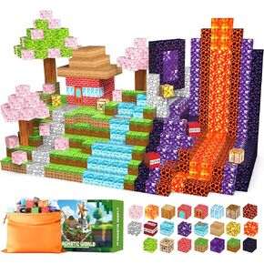 120PCS Magnetic Blocks - Building Toys for Boys Girls, 1'' Magnetic Cubes, STEM Sensory Toys, Christmas Birthday Gifts for Kids Ages 3 4 5 6 7 8 9