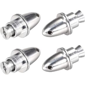 uxcell 4PCS RC Airplane Spinners Propeller Adapter 2.3mm Aperture and 4.7mm Output Axle