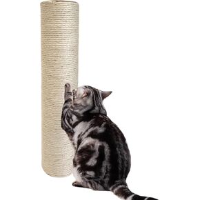 Post Cat Scratch Post ، 8،11.8،15.7،19.6،31.5inch Sisal Pole Cat Tree Post Post مع مسامير M8 ، واقي الأثاث الاحتياطي لبرج Cat Indoor مع ملء Post Post (19.6 * 3.1inch-2pcs)
