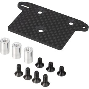 Carbon Fiber Servo Plate Mount Bracket for 1/10 Tamiya Bullhead ClodBuster 4x4x4 Monster Truck Car Upgrade Parts