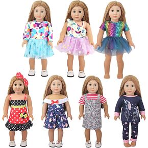 18 Inch Doll Pajamas and Slippers Set- Animal-Themed Cozy Pajama Clothes with Fuzzy Slippers,18 inch Doll Accessories Bundle for Soft Outfits(Cat and Tiger Pattern)