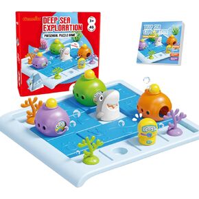 Gemmicc Build Building Guzzle Games و Brain Teasers Games و Divers و Shark Preschool Logical Game for Children