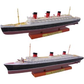 OPO 10 - مجموعة من النسخ المتماثلة المصغرة لبطانات Transatlantic الشهيرة Normandie + RMS Queen Mary مقياس 1/1250 أو 25 سم - PA2