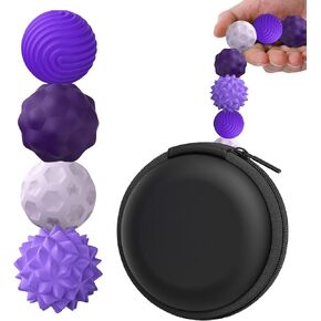 Busoha Silicone Magnetic Calls - 4 عبوات كرات تخفيف الإجهاد السيليكون الحجر للبالغين ألعاب السفر الحسية للتهدئة ، والتوتر ، والتوحد ، و ADHD ، والهدايا للأطفال الفتيات ، والأخضر ،