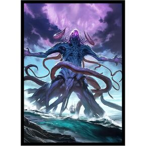 100 MTG Card Sleeves with 100 Inner Sleeve, Textured Back Art Sleeves, Fit Standard Size Cards - Eldrazi