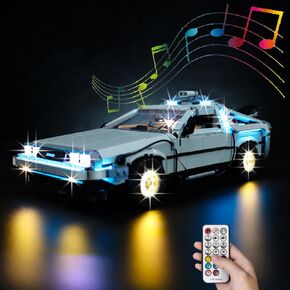 مجموعة إضاءة LED Kyglaring مصممة لخبراء Lego Creator إلى مجموعة بناء طرازات Time Machine 10300 - بدون مجموعة LEGO (إصدار صوت RC القياسي)