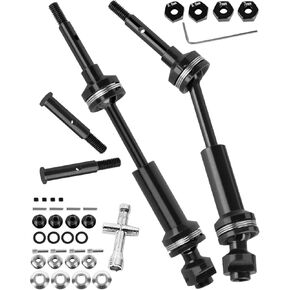 RC Drivwants Axles Produres Part for 1/10 ECX 2WD Series RC Car ، Harden Steel #45 Drive Drive Raved CVD & Front Axles Up ، Black