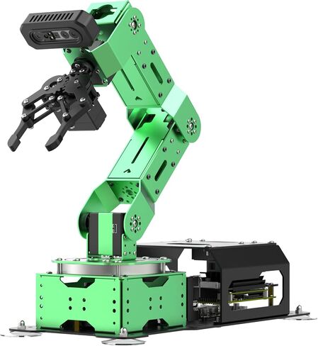 Hiwonder ROS2 ROS1 Robotic Arm for Jetson Nano 6dof Robot Arm Kits Open Source Vision Programming Robot Smart Learning Education ، Jetarm Standard Kit & Jetson Nano 4GB in Kuwait