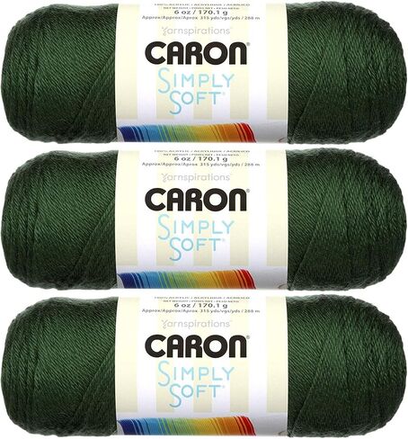 Caron Simply Soft Yarn Solids (3-Pack) Chocolate H97003-9750 in Saudi Arabia