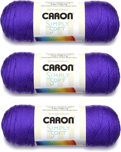 Caron Simply Soft Yarn Solids (3-Pack) Chocolate H97003-9750 in Saudi Arabia