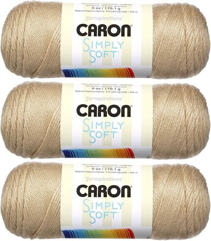 Caron Simply Soft Yarn Solids (3-Pack) Chocolate H97003-9750 in Saudi Arabia