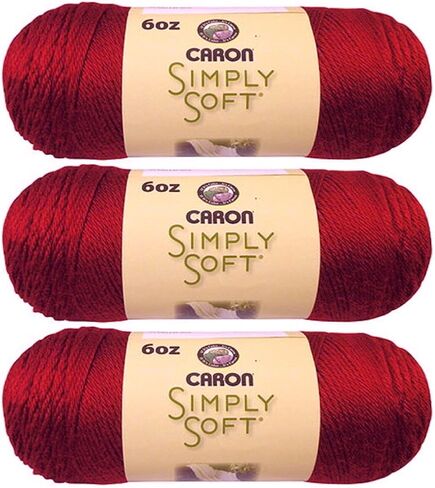 Caron Simply Soft Yarn Solids (3-Pack) Chocolate H97003-9750 in Saudi Arabia