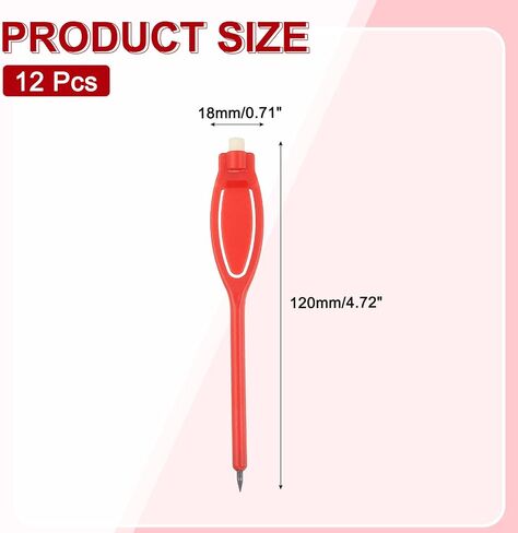 PATIKIL 2H Pencils, 12 Pack Golf Scoring Pencils with Eraser Mechanical Plastic Bulk for Sport Games Meeting Office, White in Saudi Arabia