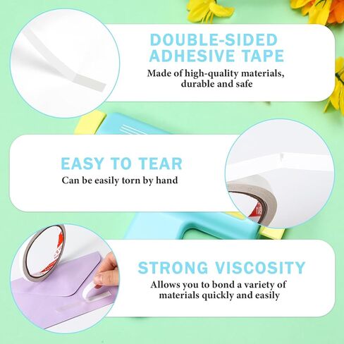 Paper Crimper, Double Sided Tape, Glossy Thin Inkjet Paper 100 Sheets, Glossy Photo Paper 8.25 x 11.6 Inches for Chip Bags Crafting for Inkjet Printer, Dye Ink 115gsm(Blue) in Kuwait