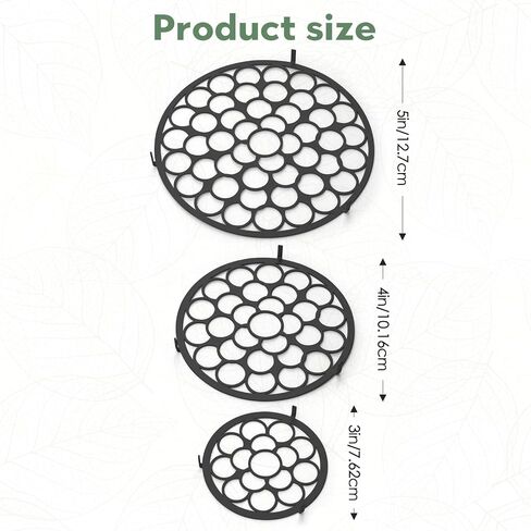 Flower Arrangement Holder 3/4/5in Floral Grid Flower Frog Arranging Tool Wire Arranger Twist for Vase Floral Ikebana Stems Holder Bouquets Plant Fixation(3/4/5in Black) in Kuwait