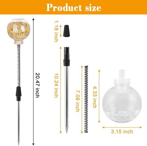 2 Pack Chicken Feeding Toy, Chicken Enrichment Toys with Spring and Ground Stake, Chicken Treat Dispenser Peck Toy for Hens Poultry Duck Birds Parrot Cat in Saudi Arabia