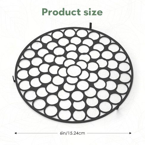 Flower Arrangement Holder 3/4/5in Floral Grid Flower Frog Arranging Tool Wire Arranger Twist for Vase Floral Ikebana Stems Holder Bouquets Plant Fixation(3/4/5in Black) in Kuwait