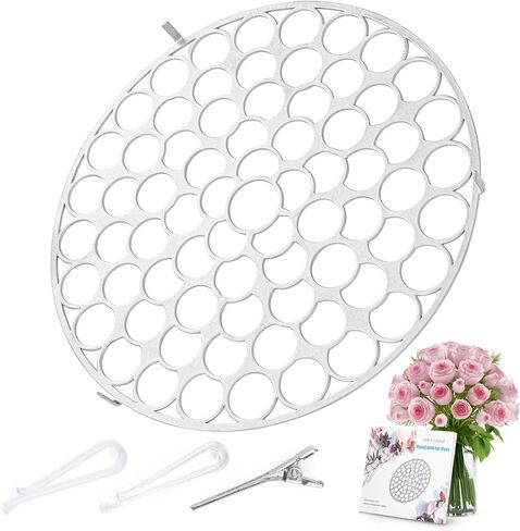 Flower Arrangement Holder 3/4/5in Floral Grid Flower Frog Arranging Tool Wire Arranger Twist for Vase Floral Ikebana Stems Holder Bouquets Plant Fixation(3/4/5in Black) in Kuwait