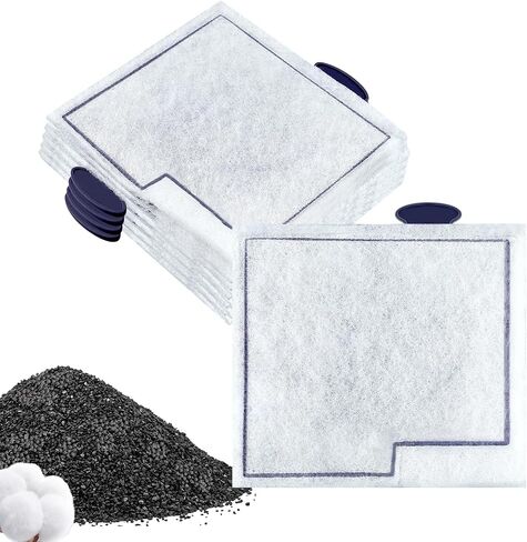 10 Pack Large Replacement Filters Cartridges Compatible with Aqueon QuietFlow LED Power Filter Size 20,30,50,75 & E Internal Power Filter Size 40 & Canister Filter Sizes 200/300/400 & Zilla Size 40 ﻿ in Kuwait