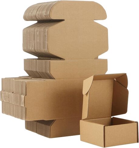 Qilery 200 Pcs Shipping Boxes Corrugated Cardboard Mailer Boxes Packaging Present Gift for Shipping Mailing Small Business(7 x 5 x 2 Inch,White) in Saudi Arabia