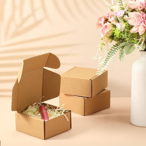 Qilery 200 Pcs Shipping Boxes Corrugated Cardboard Mailer Boxes Packaging Present Gift for Shipping Mailing Small Business(7 x 5 x 2 Inch,White) in Saudi Arabia