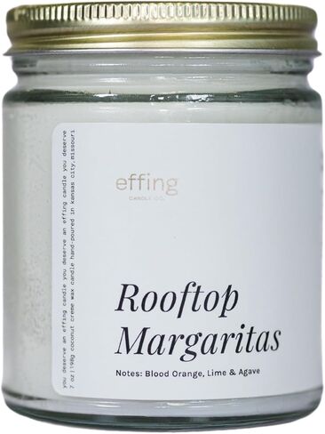 نفحات شمعة برطمان Effing Candle Co. 7 أونصة: الكستناء المحمص والروم (الجان المخمور) in Saudi Arabia
