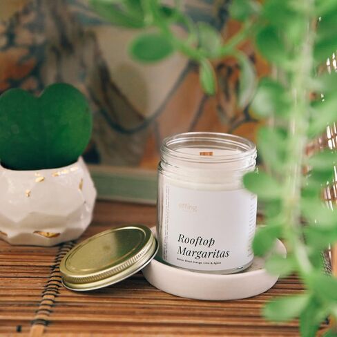 نفحات شمعة برطمان Effing Candle Co. 7 أونصة: الكستناء المحمص والروم (الجان المخمور) in Saudi Arabia