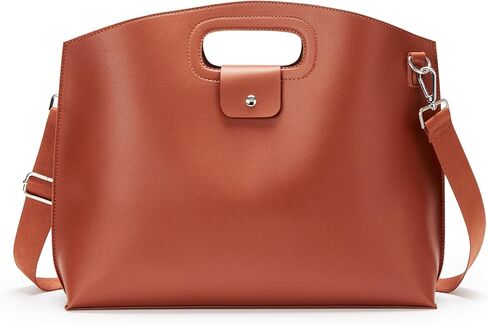 KALIDI Messenger Bag 16 Inch Slim Laptop Vegan Leather Briefcase Crossbody Tote for 15.6" Notebook Business Work Office Bag in Saudi Arabia