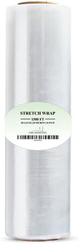 18" Stretch Film/Wrap 1500 Feet 80 Gauge Industrial Strength 20 Microns Clear in Saudi Arabia