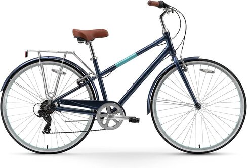sixthreezero Reach Your Destination Women's Road Bike, 7 Speed Adult Hybrid Bicycle with Rear Rack, 28 Inch Wheels, Multiple Color Options in Saudi Arabia