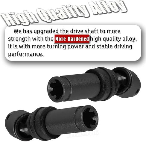 Front Rear Driveshaft Axles Upgrades Part for 1/16 Mini Maxx 4WD RTR Brushless Monster Truck (#107154-1),RC Aluminum Drive Shaft CVD with Hex,Replace Part #10750,Red in Kuwait