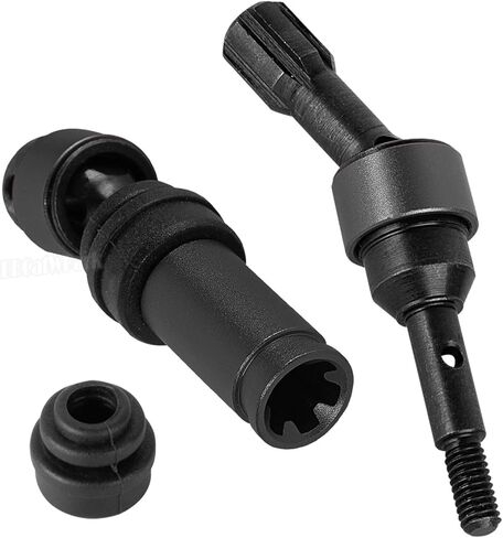 Front Rear Driveshaft Axles Upgrades Part for 1/16 Mini Maxx 4WD RTR Brushless Monster Truck (#107154-1),RC Aluminum Drive Shaft CVD with Hex,Replace Part #10750,Red in Kuwait