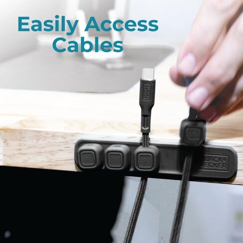 BLACK+DECKER Home Office Kit, 7 PCS Set, Desk Pad, 2-Port PD Charger, Ergonomic Mouse Pad, Phone Stand, Combo Cables, Cable Organizer, Workspace Accessories Perfect for Work-from-Home, College Dorm in Kuwait