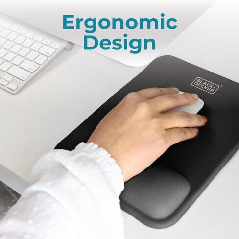 BLACK+DECKER Home Office Kit, 7 PCS Set, Desk Pad, 2-Port PD Charger, Ergonomic Mouse Pad, Phone Stand, Combo Cables, Cable Organizer, Workspace Accessories Perfect for Work-from-Home, College Dorm in Kuwait
