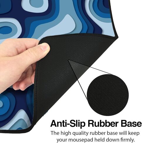 Large Gaming Mouse & Desk Pad with Abstract Pattern, Extended Size Desk Mat, Non-Slip Surface (Red, 31 x 15.5 inches) in Kuwait