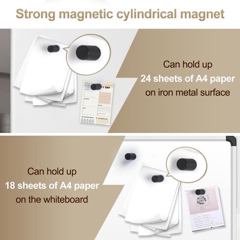 15 Pcs Cylindrical Magnetic Rods,Strong Rare Earth Magnets, Fridge Magnets,Magnetic Pins for Multi-Use Science DIY Craft Kitchen Office, Locker Accessories (0.3inDx0.59inH) in Kuwait