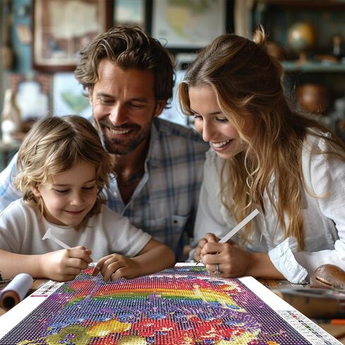 RICUVED Diamond Art Painting Kits for Adults, Dragon Diamond Painting Kits 5D Animal Diamond Art Kit for Beginner, Pink Diamond Painting Full Round Drill Art and Crafts for Gift Decor 30x40cm in Saudi Arabia