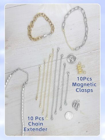 Necklace Extender and Magnetic Necklace Clasp,Gold and Silver Chain Extenders for Necklaces Bracelet Jewelry in Kuwait