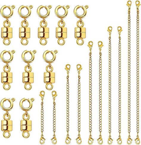 Necklace Extender and Magnetic Necklace Clasp,Gold and Silver Chain Extenders for Necklaces Bracelet Jewelry in Kuwait