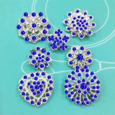 24pcs Lot Crystal Flower Small Brooches Pin Set in Saudi Arabia