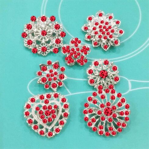 24pcs Lot Crystal Flower Small Brooches Pin Set in Saudi Arabia