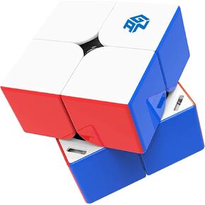 Corshop Gan 251 M Leap UV Coated ، 2021new 2x2 Magnetic Speed ​​Cube للمجتمع المحترفين ، أفضل إصدار من Gans 2x2x2 SPEED SPEED Cube UV (251M Pro Leap UV Surface)