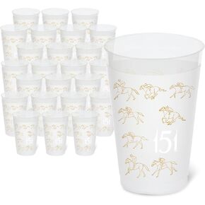 University Plastic Cups, Fun Party Supplies, Ideal Tailgate and Football Party Decorations, College Football Party Pack - 14 oz. Frosted Cups - 25 per Set, Virginia Tech Hokies