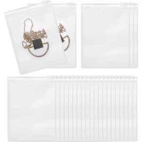 أكياس مجوهرات Patikil PVC ، 25 قطعة 4 "× 3" أكياس مجوهر