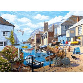 Ravensburger Tranquil Harbour 500 Piece Jigsaw Puzzle for Adults | Unique, Pieces | Anti-Glare Surface | FSC Certified, Eco-Friendly | Amazon Exclusive