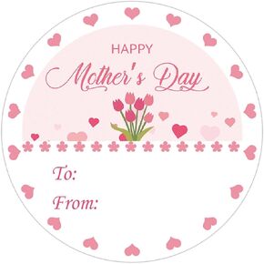 500 Pcs Happy Mother's Day Gift Tag Stickers 2 inch Envelope Seals Labels for Cards Boxes Gift Wrap Mothers Day Party Favors Decorations